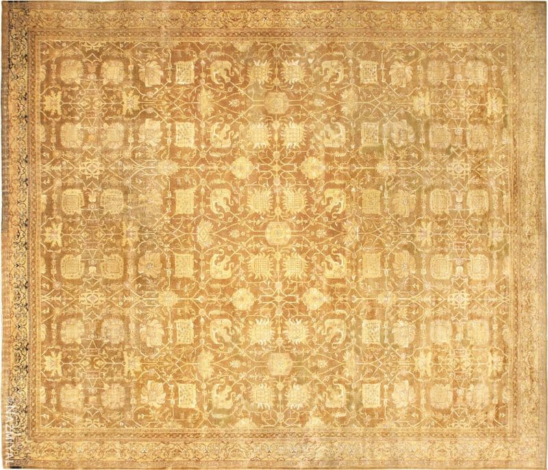 Large Antique Vase Design Indian Amritsar Rug | Nazmiyal