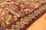 Border antique pictorial Persian Mohtashem rug 70217 by Nazmiyal