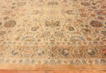 Border Vintage Persian Kashan Rug 70232 by Nazmiyal
