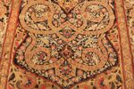 Bottom part Antique Persian Silk Rashi embroidery textile 70225 by Nazmiyal