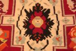 Close-up Vintage Turkish Kilim rug 50541 by Nazmiyal