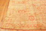 Corner antique Oushak Turkish rug 70235 by Nazmiyal