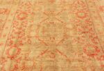 Field antique Oushak Turkish rug 70235 by Nazmiyal