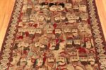 Field antique pictorial Persian Mohtashem rug 70217 by Nazmiyal