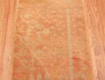 Field antique Turkish Oushak runner rug 70223 by Nazmiyal