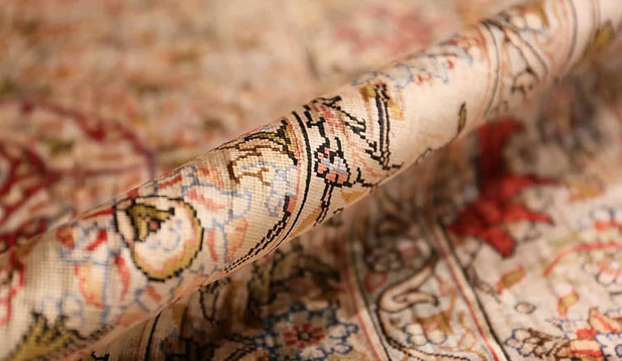 Fine Silk Pile Turkish Hereke Rug #48038 from Nazmiyal Antique Rugs in NYC