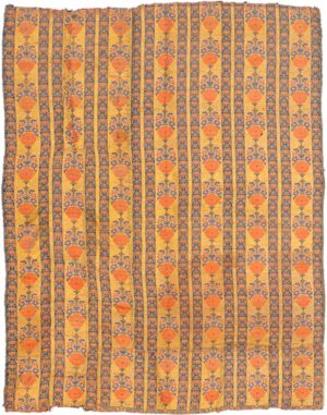 Full view antique 17th century Persian Kerman silk textile 70047 by Nazmiyal
