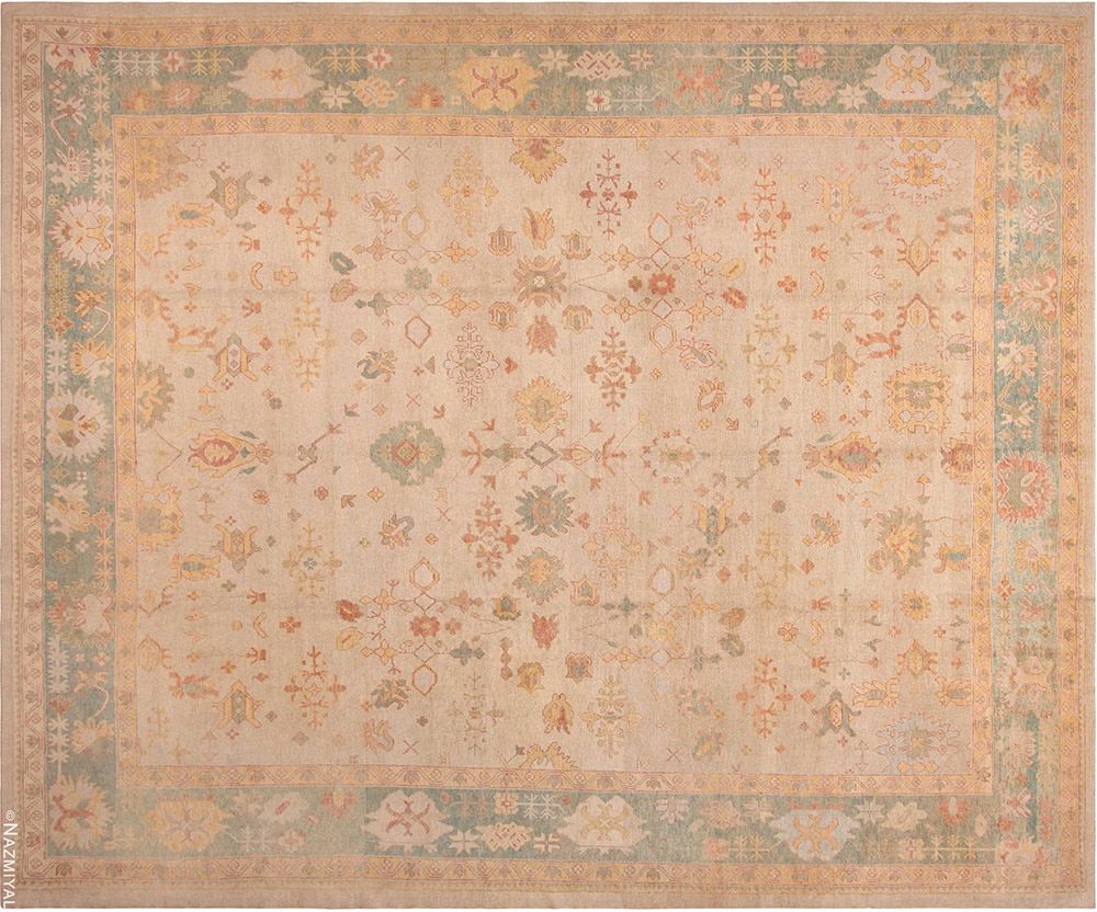 Modern Turkish Oushak Rug #72159 by Nazmiyal Antique Rugs