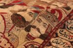Pile antique pictorial Persian Mohtashem rug 70217 by Nazmiyal