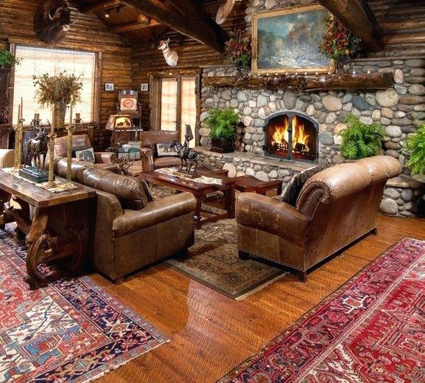 Rustic Cabin Living Room Interior Rustic Cabin Living Room Interior - Nazmiyal