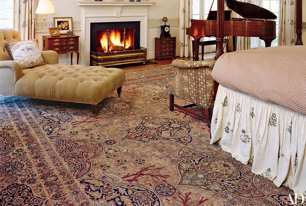 Decorating living room with antique rugs from Nazmiyal by Nazmiyal Antique Rugs