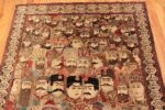 Top antique pictorial Persian Mohtashem rug 70217 by Nazmiyal