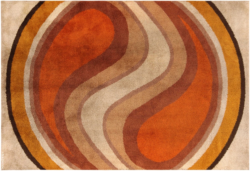 Vintage Rya Rug #71993 by Nazmiyal Antique Rugs