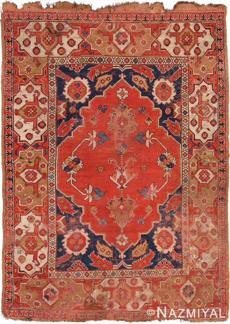 Full view Antique 17th century Transylvanian rug 70179 by Nazmiyal antique rugs collection