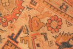 Weave detail Antique Oushak Turkish Rug 70222 by Nazmiyal