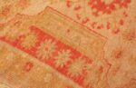 Weave detail antique Oushak Turkish rug 70235 by Nazmiyal