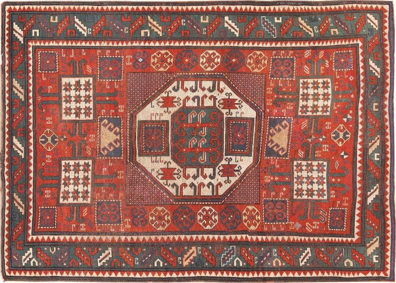 Tribal Antique Caucasian Karachopf Rug - Nazmiyal Antique Rugs