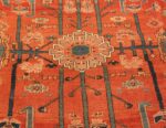 Antique Persian Serapi Rug Center Medallion 70242 by Nazmiyal Antique Rugs in NYC