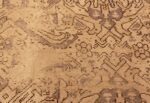 Field Of Grey Colored Antique Shabby Chic Turkish Oushak Rug 70190 by Nazmiyal Antique Rugs in NYC