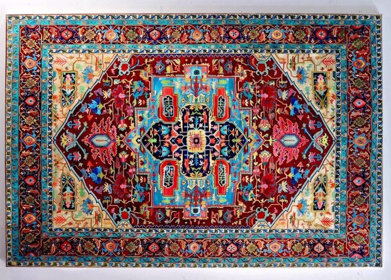 "Break it Yourself" by Jason Seife Rug Painting by Jason Seife Break it Yourself | Nazmiyal