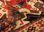 Pile Of Rare Antique Caucasian Star Kazak Rug 70180 by Nazmiyal Antique Rugs in NYC