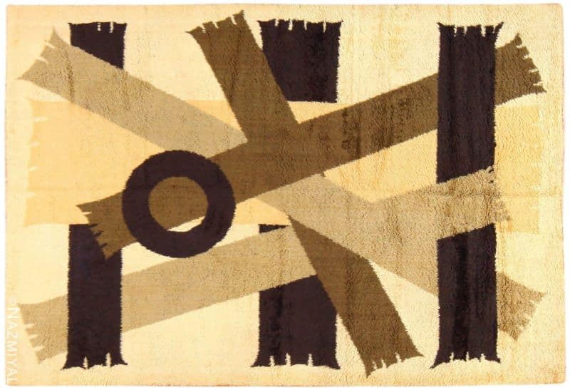 Mid Century Swedish Rya Shag Rug Vintage Mid Century Swedish Rya Shag Rug Nazmiyal