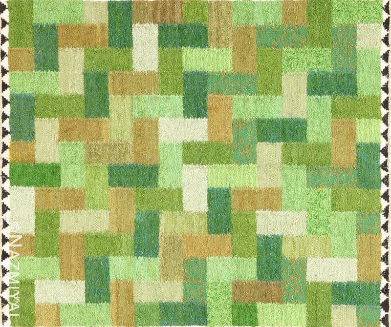 Swedish Rug by Ingrid Hellman Knafve Vintage Scandinavian Swedish Rug by Ingrid Hellman Knafve Nazmiyal