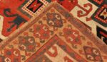 Weave Of Rare Antique Caucasian Star Kazak Rug 70180 by Nazmiyal Antique Rugs in NYC