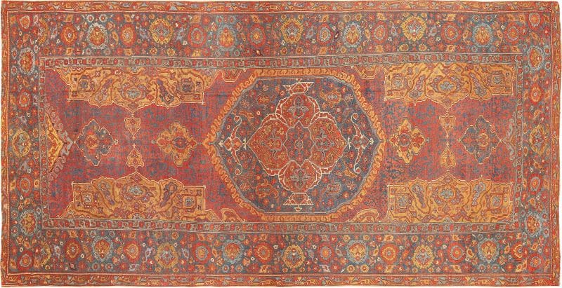 Antique 17th Century Turkish Smyrna Rug Nazmiyal