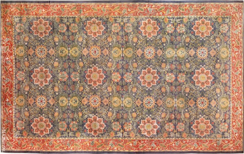 Antique Oversized Arts and Crafts William Morris Rug Nazmiyal