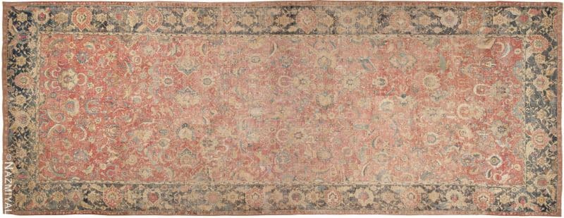 Persian Esfahan Oriental Rug Oversized Antique 17th Century Persian Esfahan Oriental Rug Nazmiyal