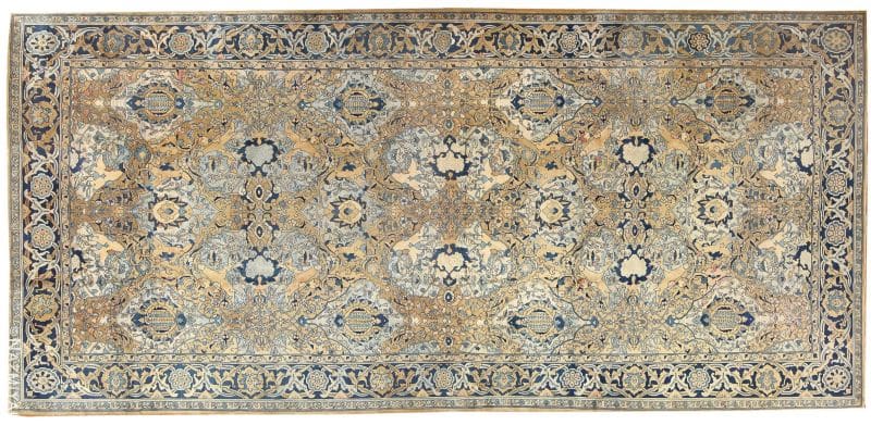 Antique Persian Kerman Carpet Nazmiyal