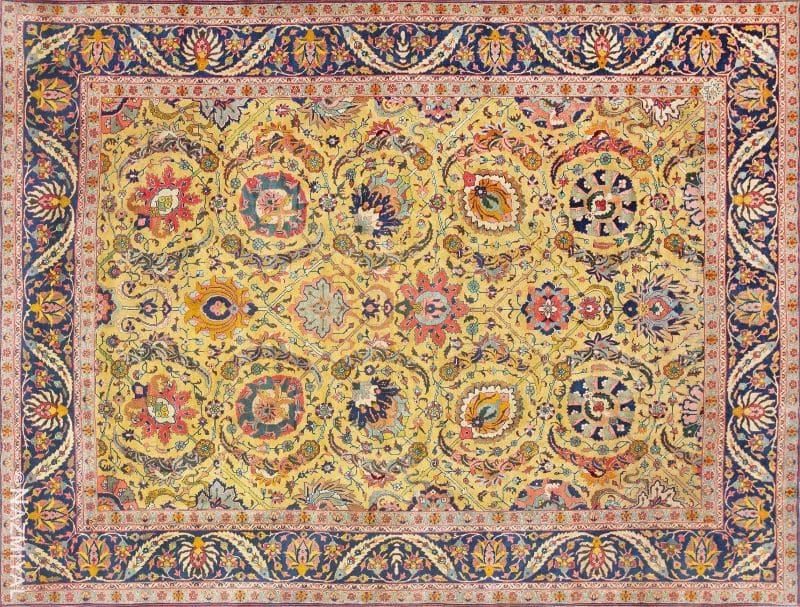 Antique Persian Sickle Leaf Carpet Nazmiyal
