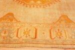 Border Of Decorative Antique Turkish Oushak Rug 70177 by Nazmiyal Antique Rugs in NYC