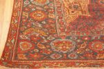 Cormer Of Antique 17 Century Turkish Smyrna Rug 70267 by NAzmiyal Antique Rugs in NYC