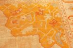 Detailed Decorative Antique Turkish Oushak Rug 70177 by Nazmiyal Antique Rugs in NYC
