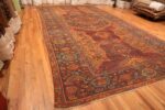 Full Picture Left Vue Of Antique 17 Century Turkish Smyrna Rug 70267 by Nazmiyal Antique Rugs in NYC