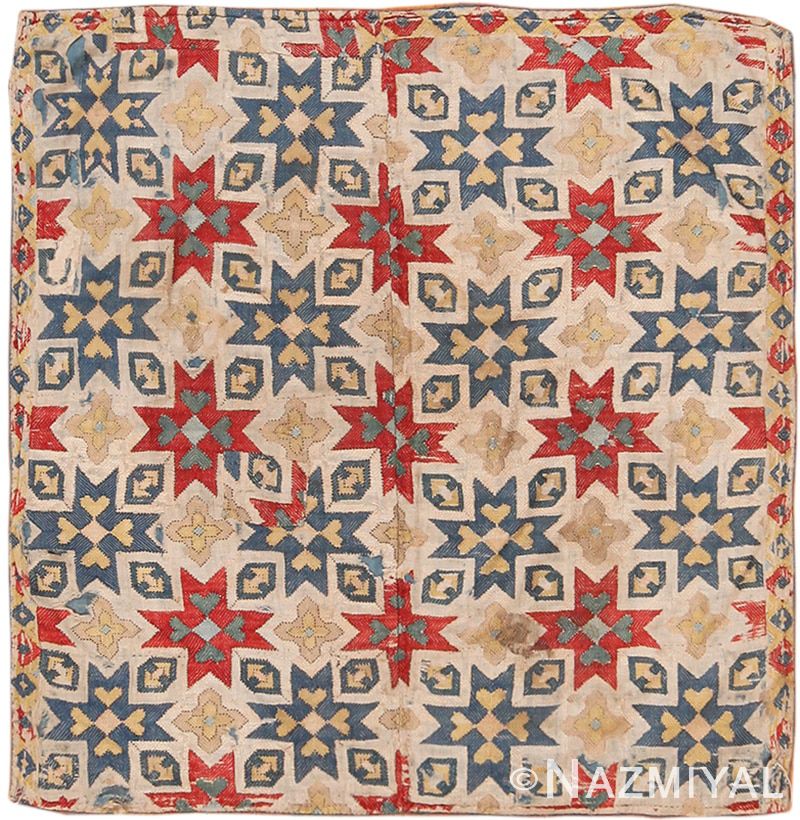 Caucasian Kuba Star Embroidery Antique 17th Century Caucasian Kuba Star Embroidery Nazmiyal