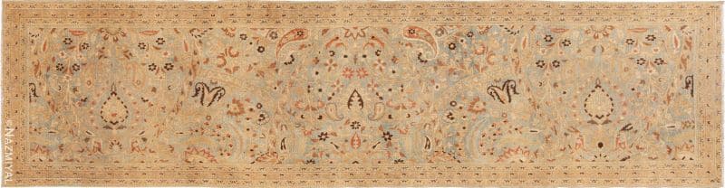 Light Blue Antique Khorassan Persian Runner Rug Nazmiyal