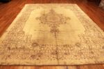 Full View Of Large Vintage Turkish Oushak Carpet 50712 from Nazmiyal Antique Rugs in NYC