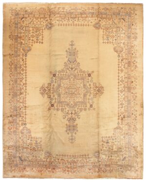 Large Vintage Turkish Oushak Carpet 50712 from Nazmiyal Antique Rugs in NYC