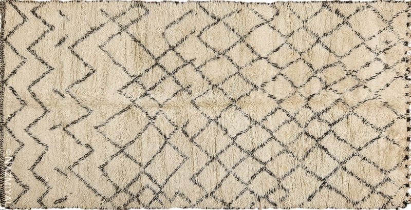 Vintage Moroccan Berber Shaggy Beni Ourain Carpet Vintage Moroccan Berber Shaggy Beni Ourain Carpet Nazmiyal
