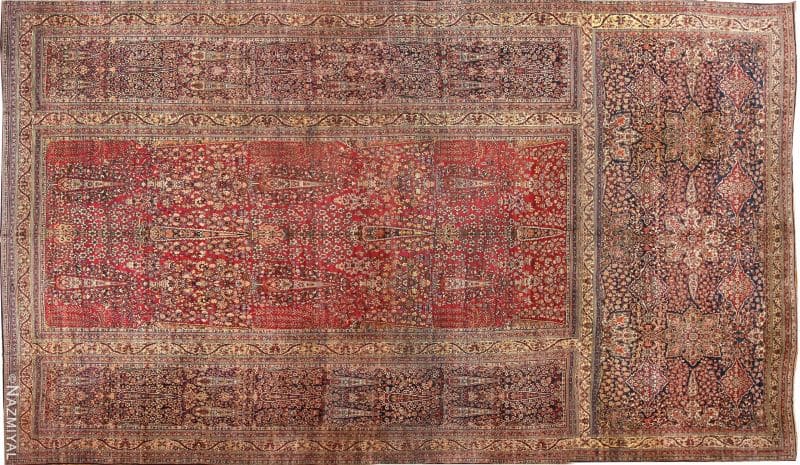 Persian Kerman Triclinium Rug Persian Kerman Triclinium Rug Nazmiyal