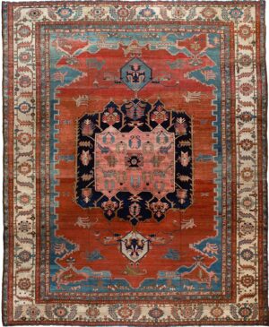 Antique Persian Heriz Rug by Nazmiyal