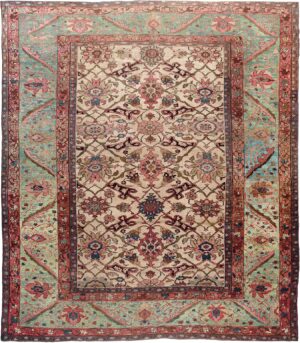 Antique Persian Sultanabad Rug 90012 by Nazmiyal Antique Rugs