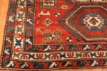 Corner Of Antique Caucasian Kazak Rug 70168 by Nazmiyal NYC