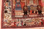Corner Of Antique Kashan Persian Rug 45067 by Nazmiyal NYC