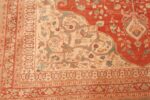Corner Of Antique Persian Medallion Tabriz Rug 48647 by Nazmiyal NYC