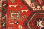 Detail Antique Caucasian Kazak Rug 70168 by Nazmiyal NYC
