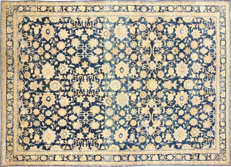 Large Oversized Antique Kerman Persian Rug Nazmiyal